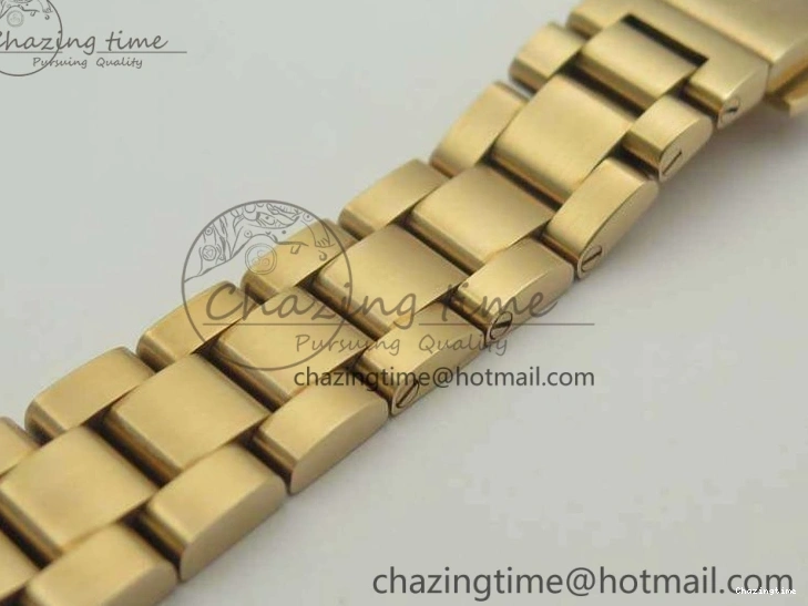 0209 Bright Aqua Terra Ladies 35mm RG V6F Best Edition Brown Dial On RG Bracelet A 8101